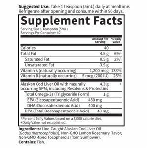 Garden of Life Dr. Formulated Alaskan Cod Liver Oil Liquid