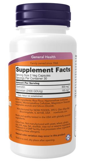 Quercetin with Bromelain