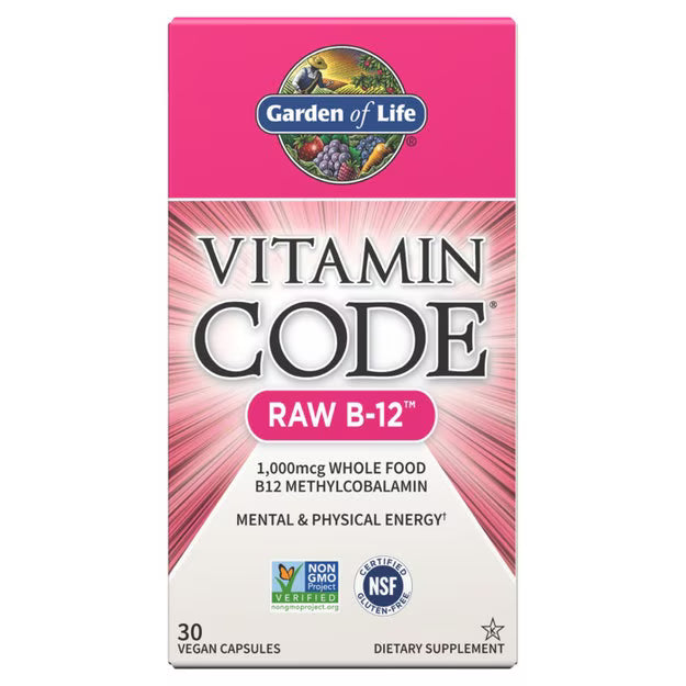 Garden of Life Vitamin Code Raw B-12 1,000mcg Capsules