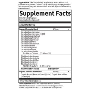 Garden of Life Dr. Formulated Probiotics Once Daily Prenatal Shelf-Stable 30 Capsules