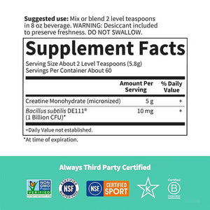 Garden of Life Sport Creatine Plus Probiotics Powder