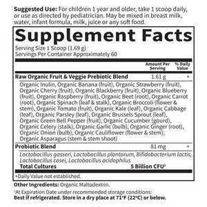 Garden of Life Organic Raw Probiotics Kids Cooler Powder