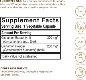 Solgar Cinnamon 100 Count