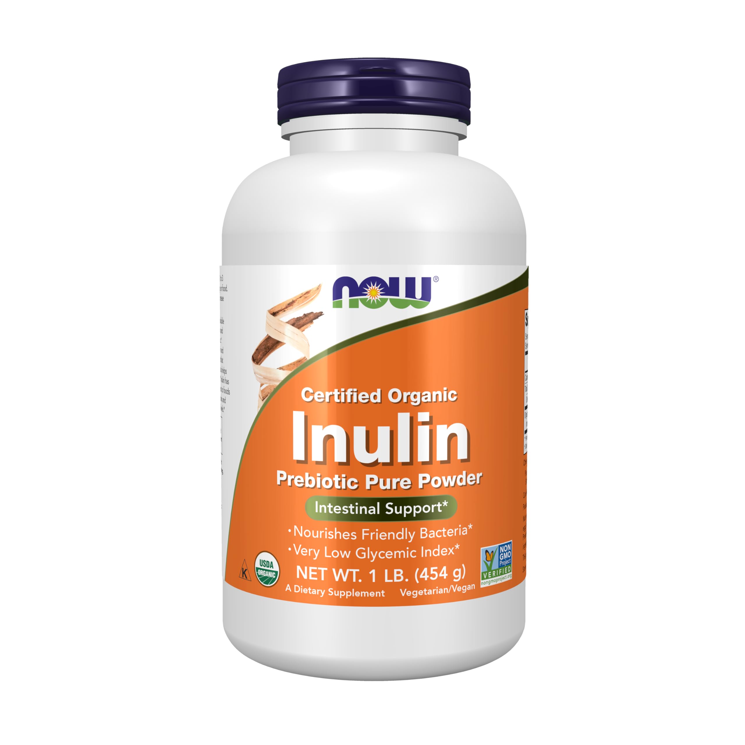 NOW Inulin Prebiotic Powder – Digestive & Gut Health Support