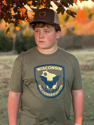 Bat Conservation Snapback Trucker Hat - "Echo"-Friendly Hats (60% profit to conservation efforts)