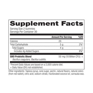 Ancient Nutrition SBO Probiotics Gummies