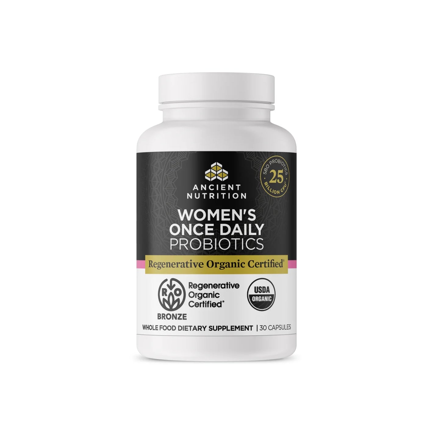 Ancient Nutrition Regenerative Organic Certified® Women's Once Daily Probiotics