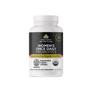 Ancient Nutrition Regenerative Organic Certified® Women's Once Daily Probiotics