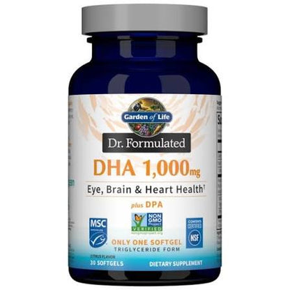 Garden of Life Dr. Formulated DHA 1,000mg 30 Softgels