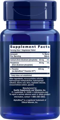 Life Extension Theanine XR™ Stress Relief