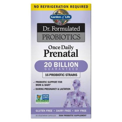 Garden of Life Dr. Formulated Probiotics Once Daily Prenatal Shelf-Stable 30 Capsules