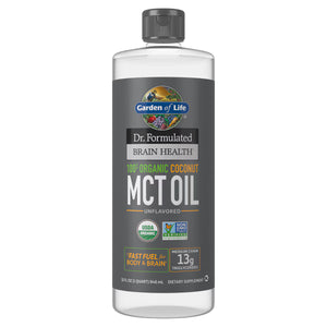 Garden of Life Dr. Formulated Brain Health Organic Coconut MCT Oil Liquid